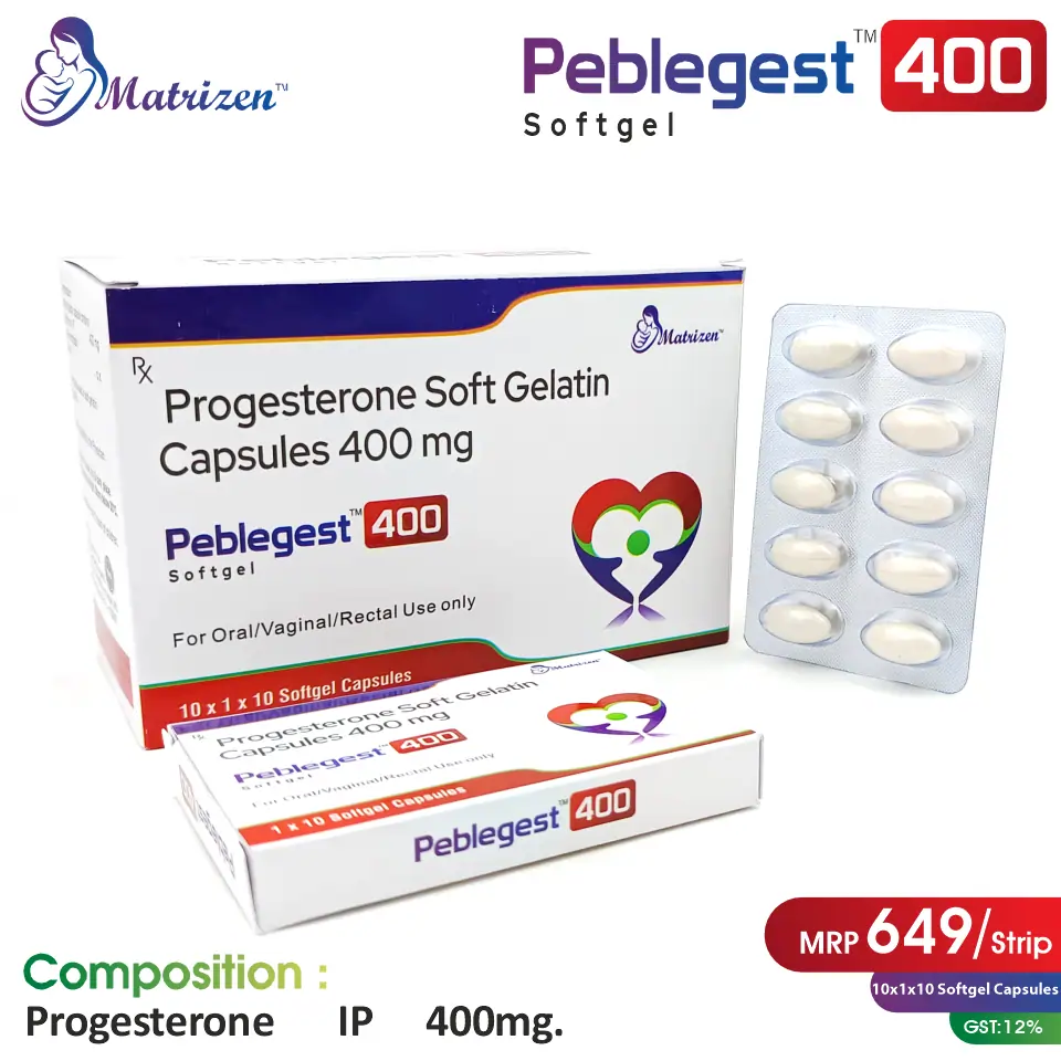 Progesterone 400mg Softgel Capsule PCD Pharma Franchise